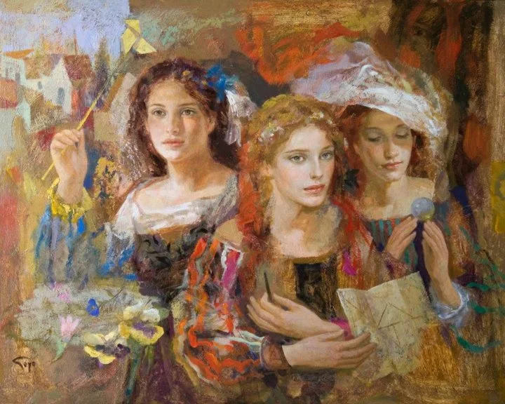 Goyo Dominguez 1960 | Spanish-born British Romantic Realist painter 