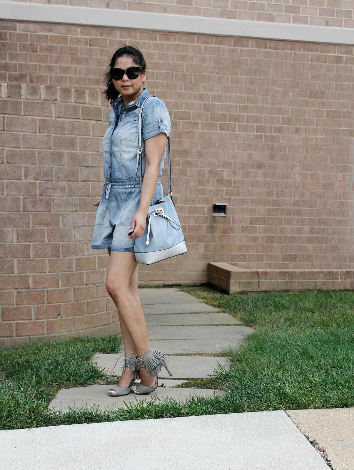 HOW TO WEAR A DENIM ROMPER MYRIAD MUSINGS