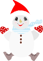 Boneco de neve Natal - autoria Stella