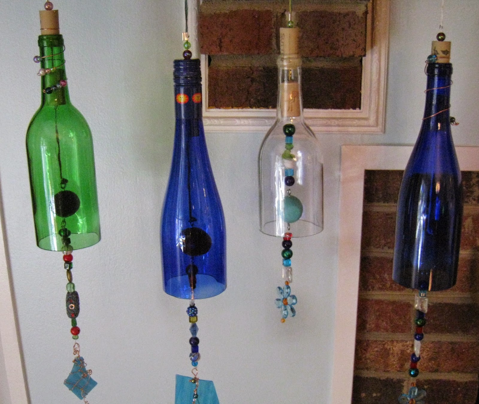 Repurposed For Life WINE BOTTLE WIND CHIMES