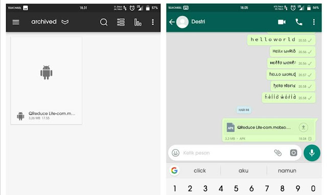 Cara mengirim aplikasi android melalui Whatsapp 4