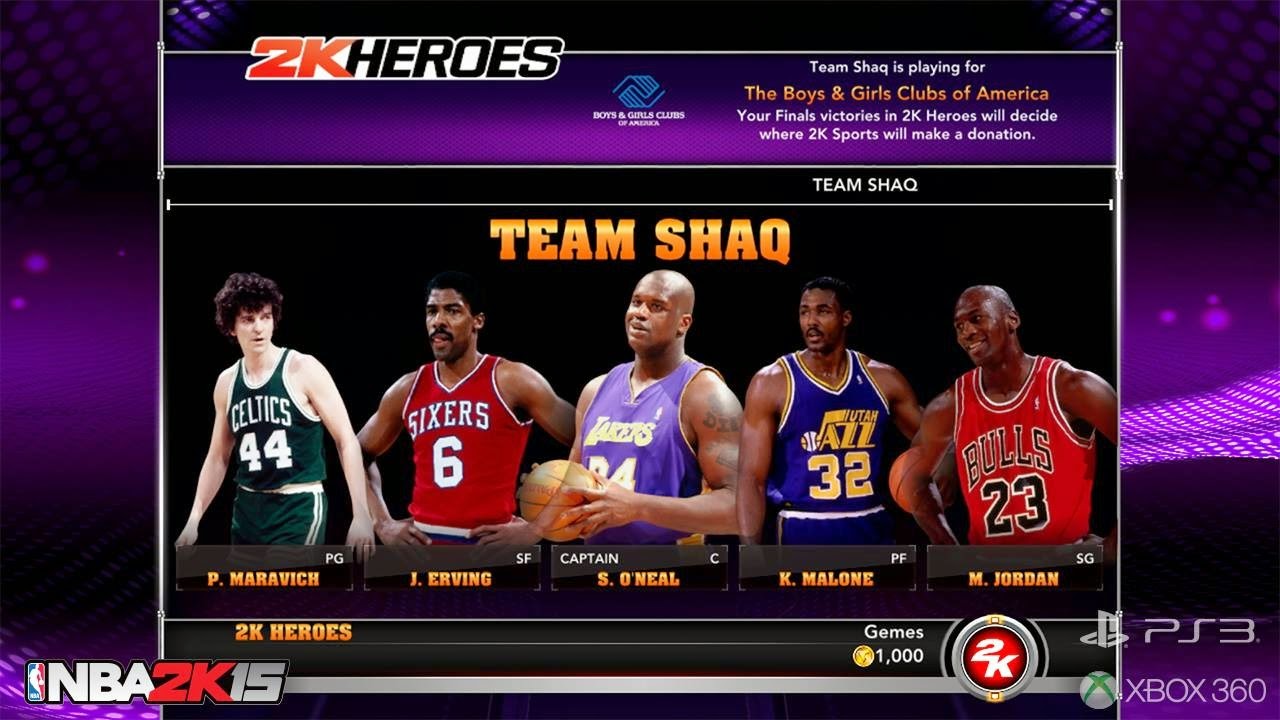 Team Shaq - NBA 2K15 2K Heroes Mode