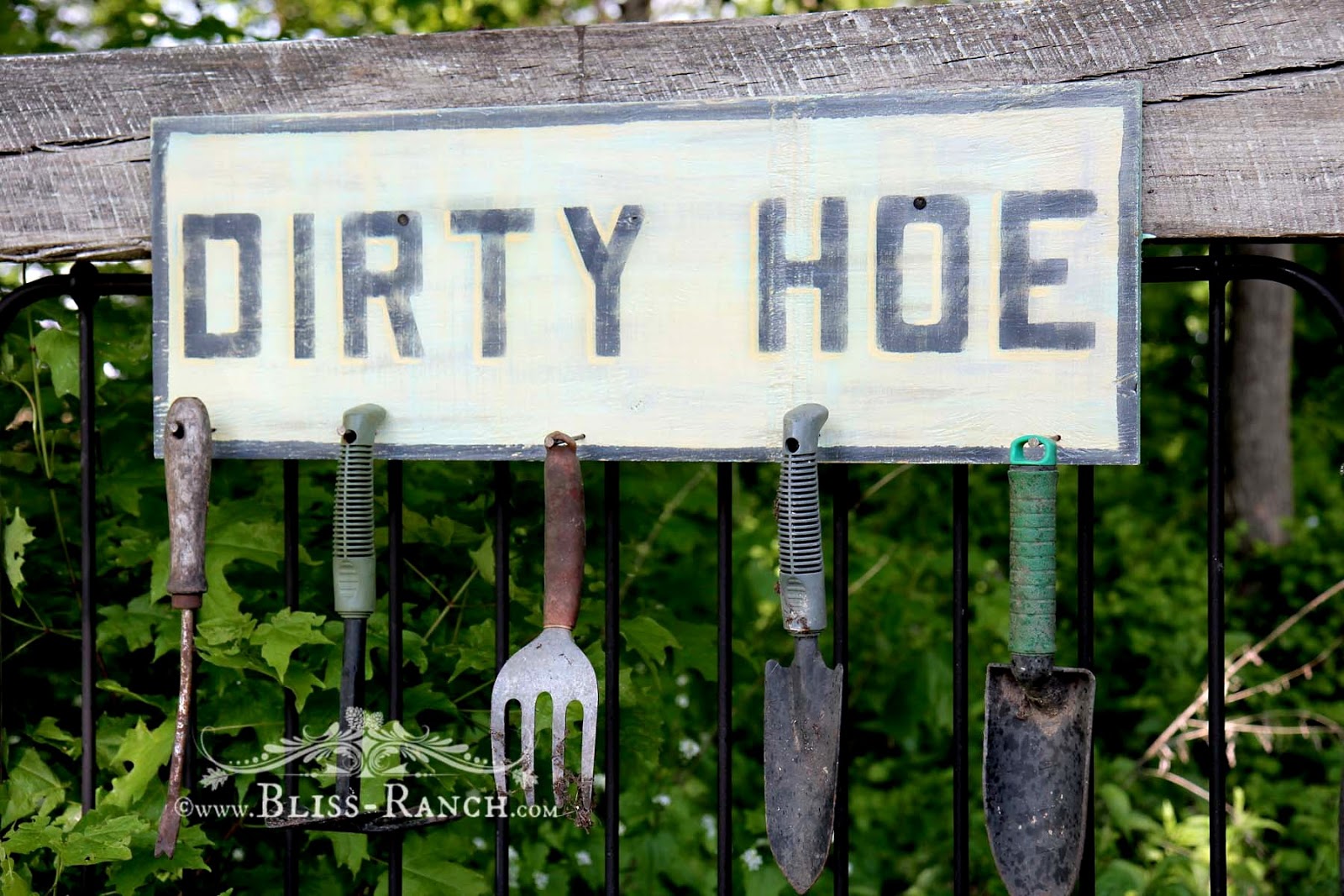 Bliss Ranch The Dirt On The Potting Bench Sign