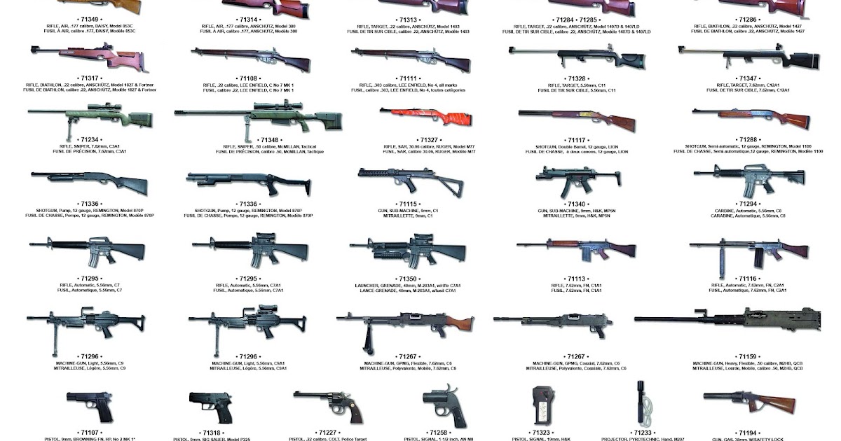Mister Donut's Firearms Blog Canadian Forces Small Arms Chart