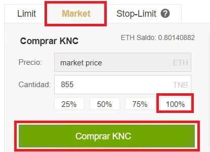 Cómo Comprar y Guardar en Wallet Kyber Network (KNC) Criptomoneda Kyber Network (KNC) Coin