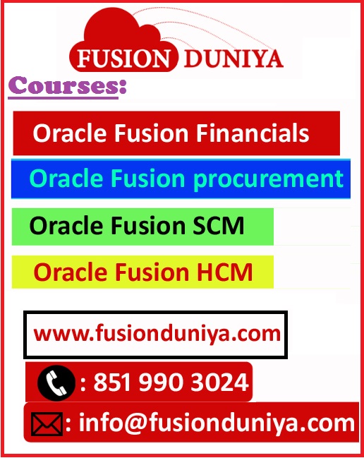 Oracle Fusion Courses