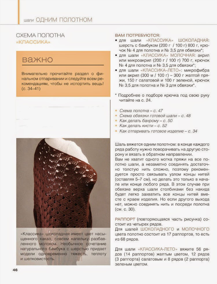 Crochet Knitting Handicraft: shawl