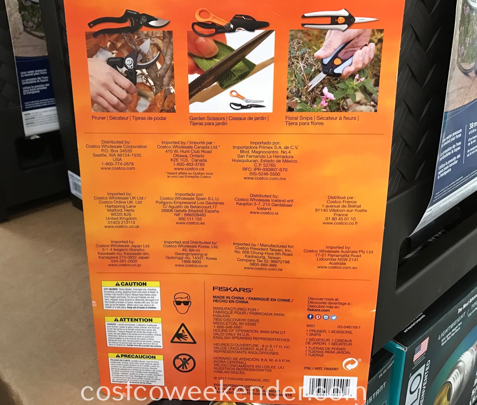 Fiskars 3piece Gardening Set Costco Weekender