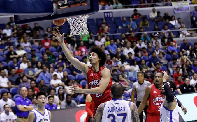 Japeth Aguilar erupted for 18 points and led Barangay Ginebra to the semis