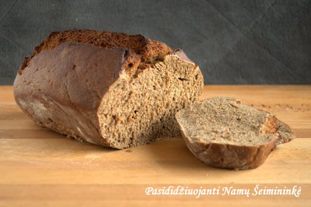 RECEPTAS: Lengvai paruošiama naminė ruginė (juoda) duona (Lietuva)