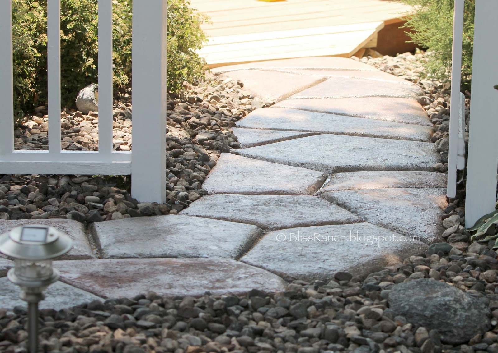 Bliss Ranch: Stone-Look Concrete Walkway