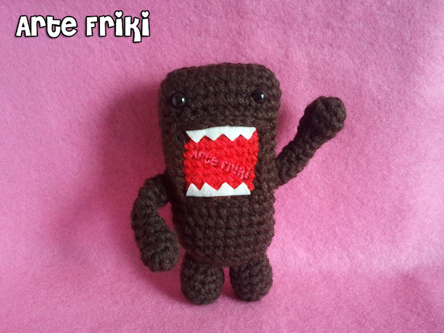 domo-kun amigurumi crochet ganchillo plush doll peluche muñeco