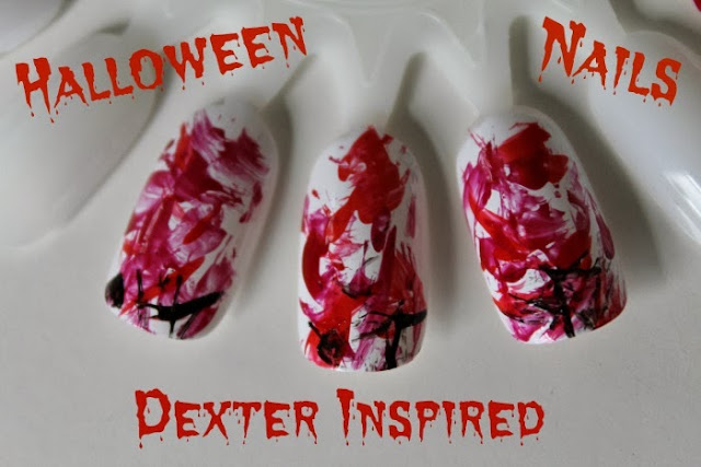 Easy Halloween Nail Art Ideas Dexter Inspired
