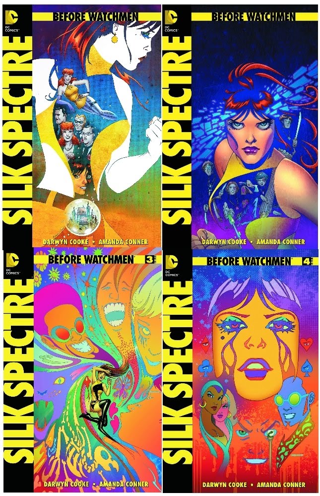 BEFORE WATCHMEN SILK SPECTRE #1 AL 4 SET COMPLETO