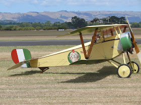 A scale model of the Nieuport 11 in which Ranza scored many of his victories after joining the 91st Squadron