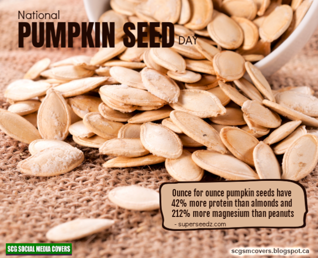 SCG Social Media COVERS BANNERS National PUMPKIN SEED Day October
