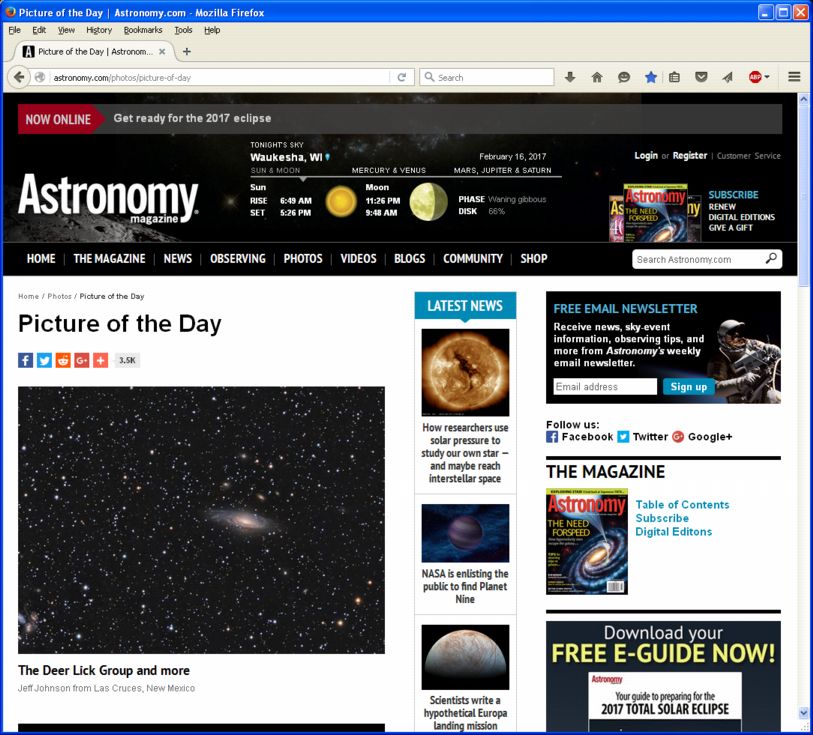 - jeffj astronomy -: NGC 7331 Astronomy Magazine POD!