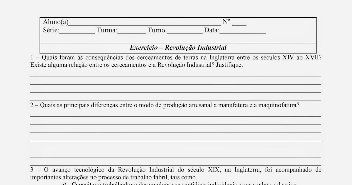 Exercicios Sobre Artesanato Manufatura E Industria 6o Ano Exercicios Sobre Artesanato Manufatura E Industria 6o Ano