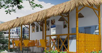 Gaya Terbaru 20 Desain Warung Bambu Pinggir Jalan