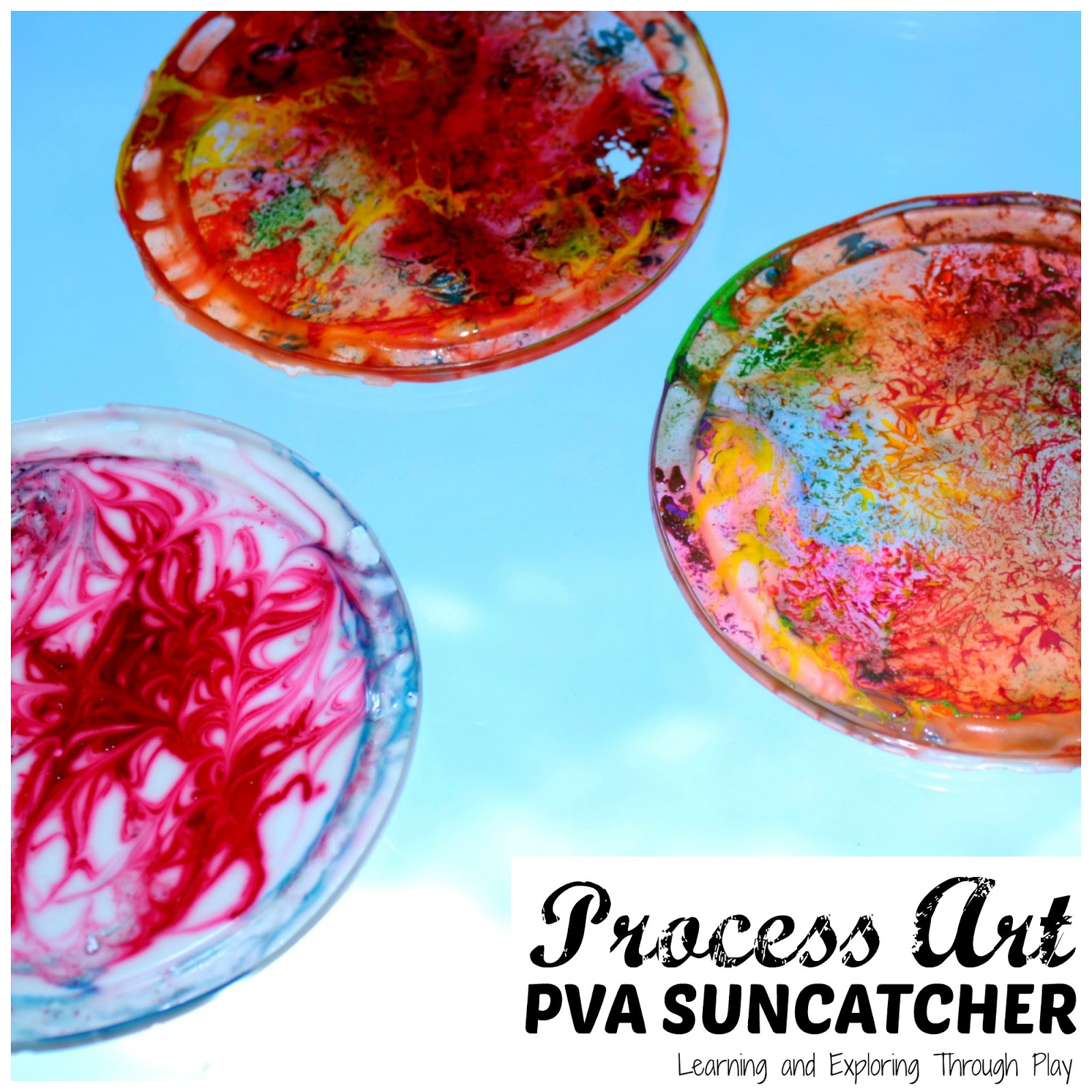 Learning and Exploring Through Play PVA Suncatcher Craft Process Art