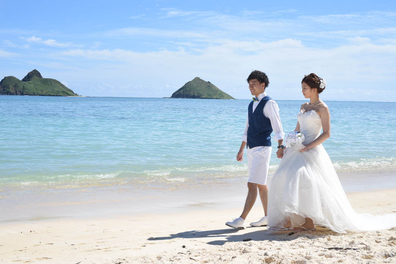 Hawaii Wedding Photos Lanikai Beach With Yu Ayame