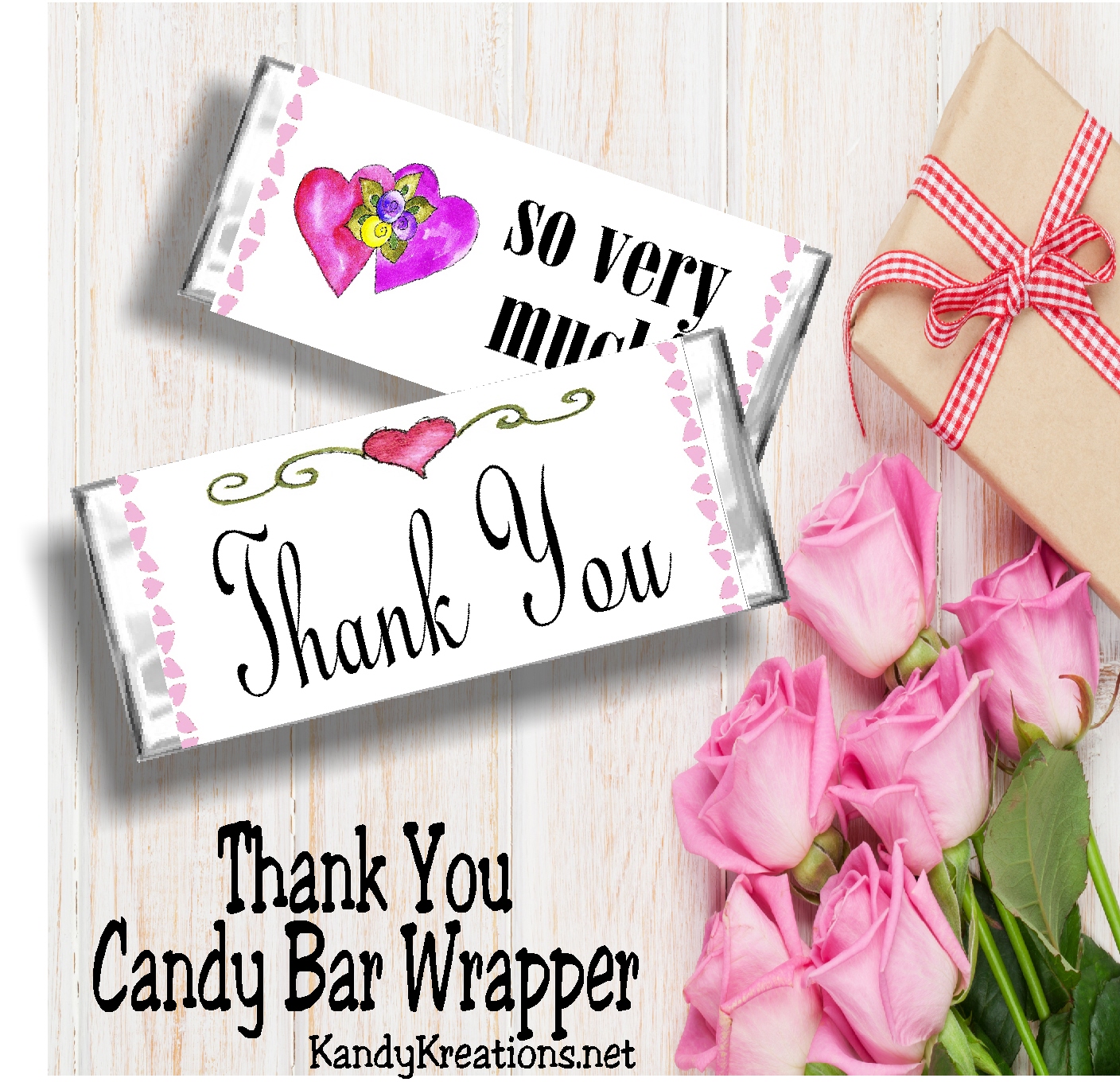Thank You Candy Bar Wrapper