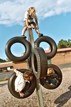Columpios con neumáticos