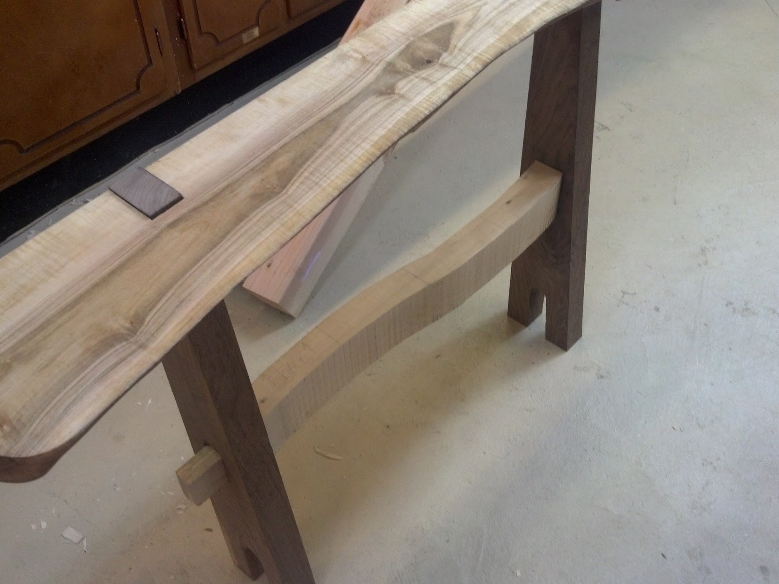 WV Woodshed Live Edge Table Progress & Plywood Shelf Design