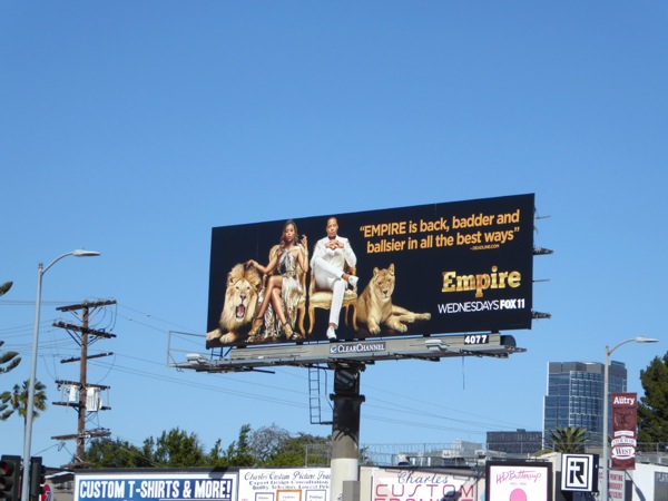 Empire season 2 billboard Pico Boulevard Empire season 2 billboard