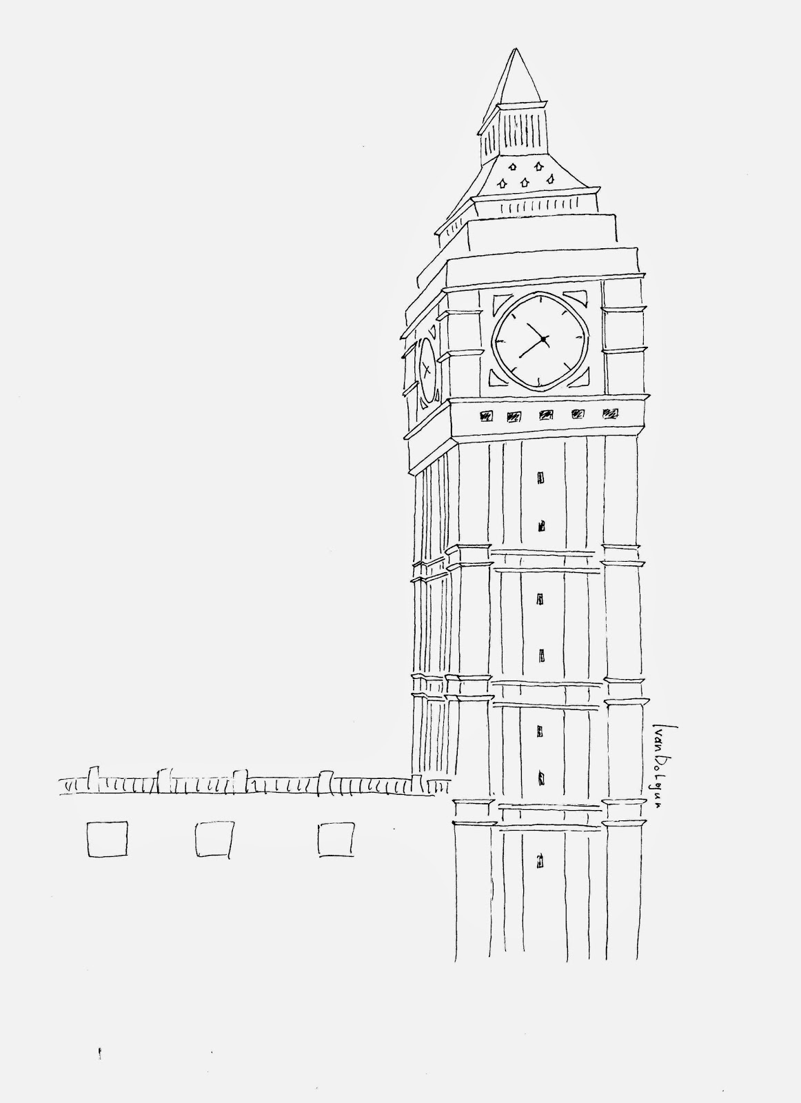 Рисунок биг. Биг-Бен (башня Елизаветы). Биг-Бен башня Елизаветы рисунок. Достопримечательности Англии часы Биг Бен. Башня Биг Бен рисунок карандашом.