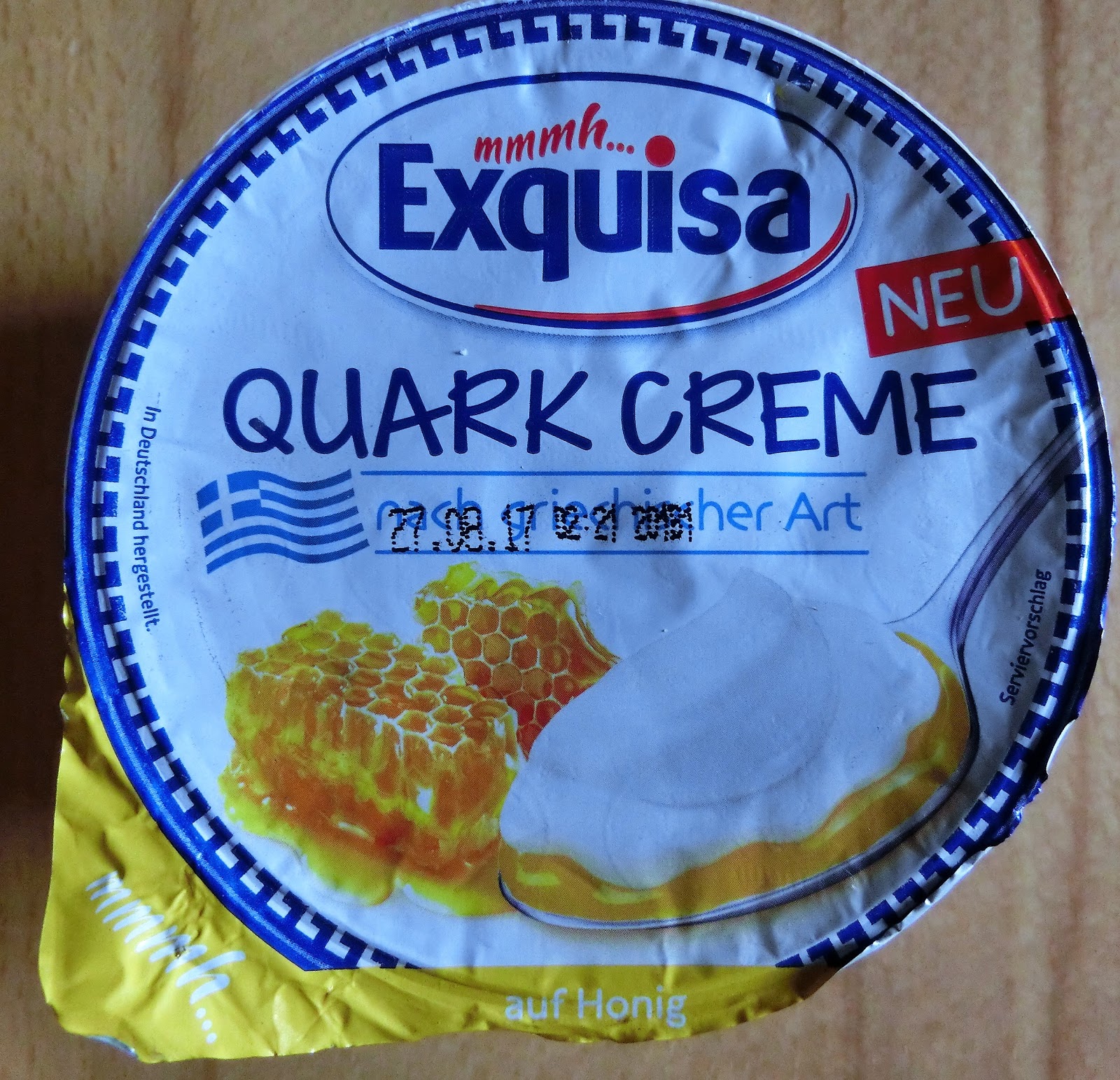 Ein kleiner Blog ... : Exquisa Quark Creme nach griechischer Art ...
