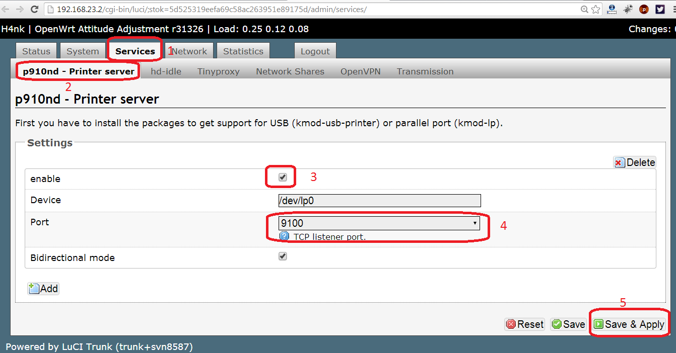 Membangun Print Server Dengan OpenWrt