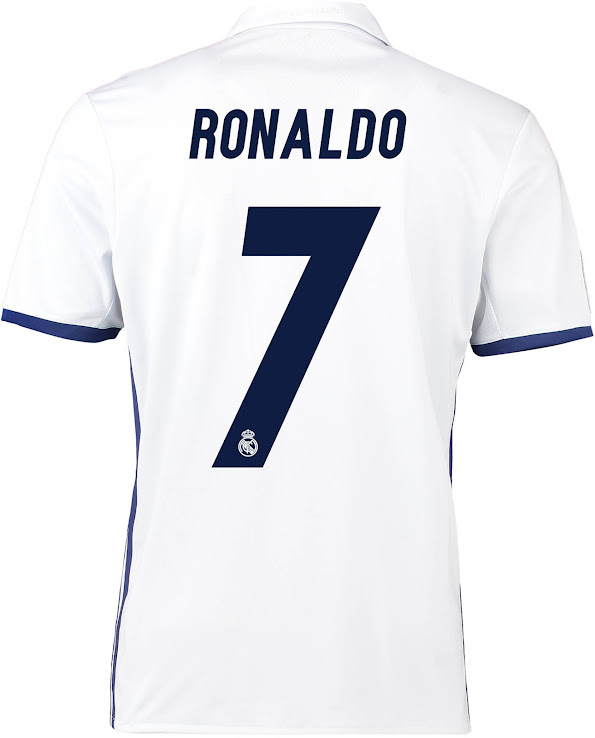 Adidas Real Madrid 16-17 Font Revealed - Footy Headlines