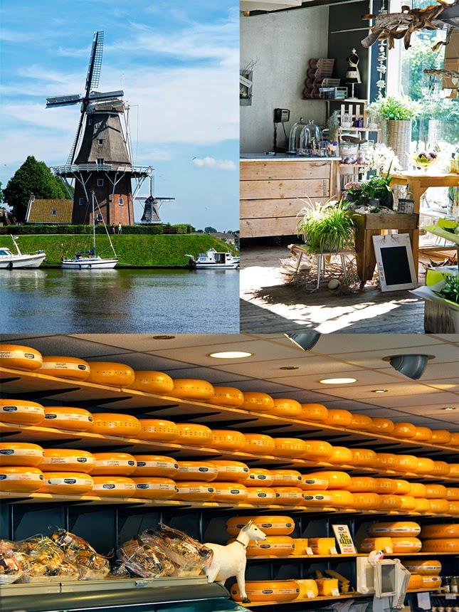 Dokkum shops and canals