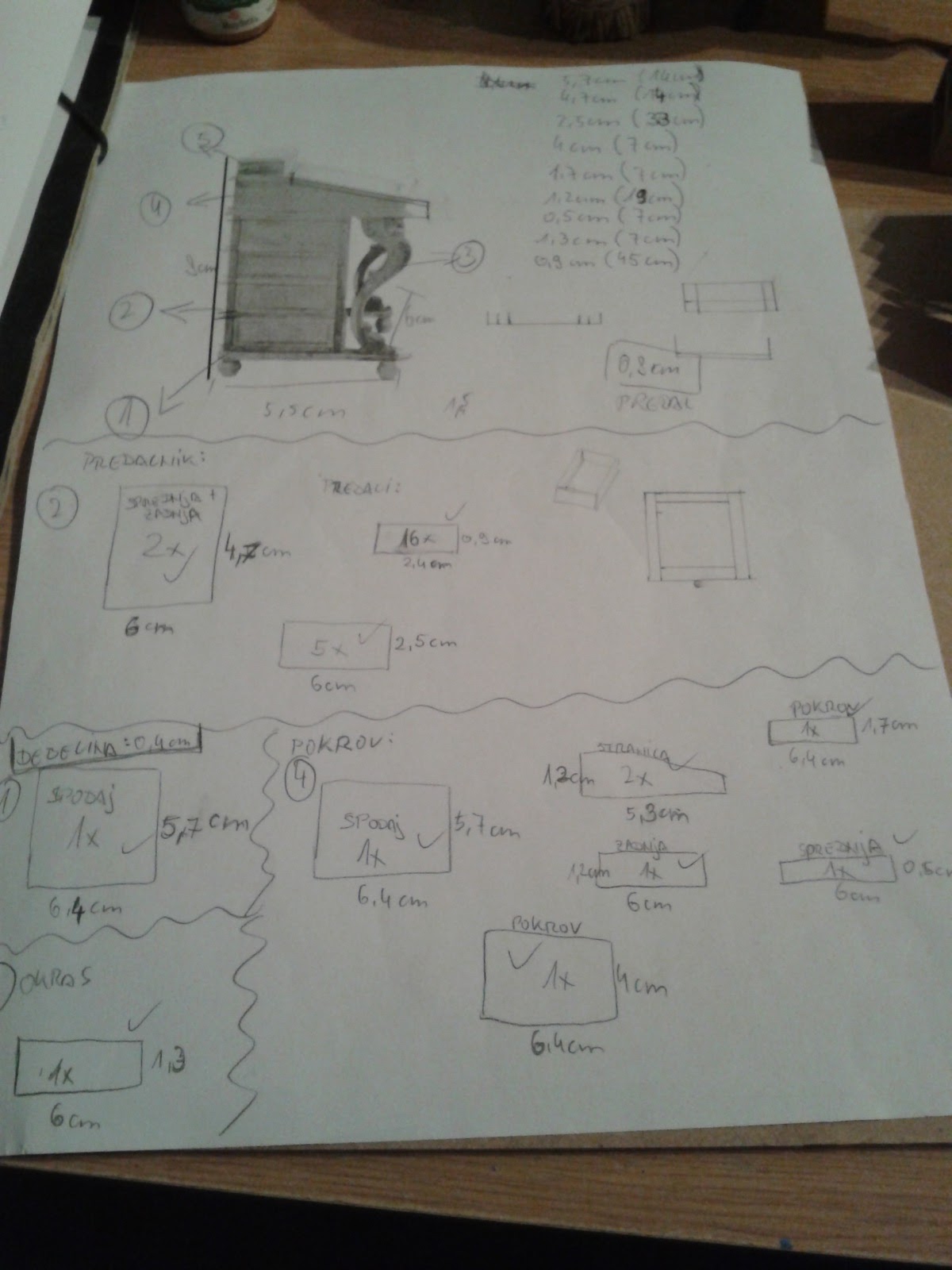 Illyria S Miniatures Davenport Desk Part 1 My So Called Plan I M Useless At Reading Actual Plans Have To Draw Every Piece And Know Where It Goes In Mind Makes No Sense