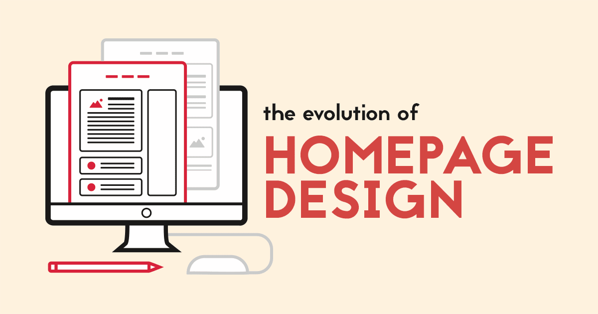 evolution of homepage design