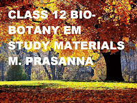 CLASS 12 BIO-BOTANY EM MATERIALS - M. PRASANNA. M.A., (H.R), M.A., (TAM), M.A., (EDU), M.SC., (PSY), M.SC., M. PHIL., B.ED., PG ASSISTANT IN BOTANY
