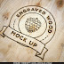 Engraved Wood Logo Mockup Free Download