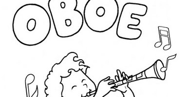 Download Pinto Dibujos: Oboe para colorear