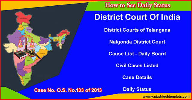 Bhongir Court O.S. No.133 of 2013 Daily Status