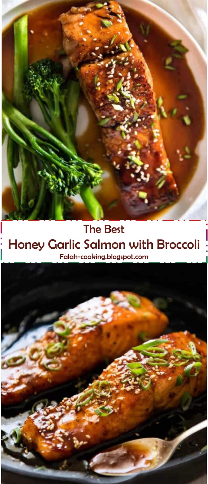 My BEST Recipes >> Honey Garlic Salmon with Broccoli