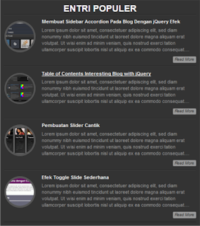 Popular Post Readmore Button