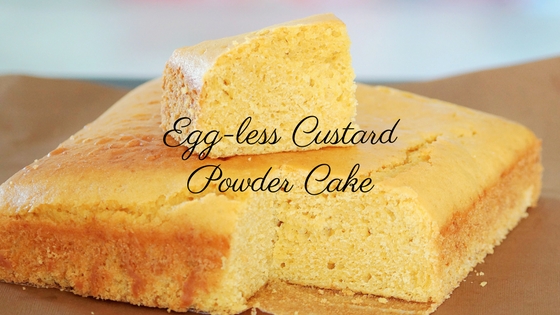Quick and Easy Eggless Custard Powder Cake