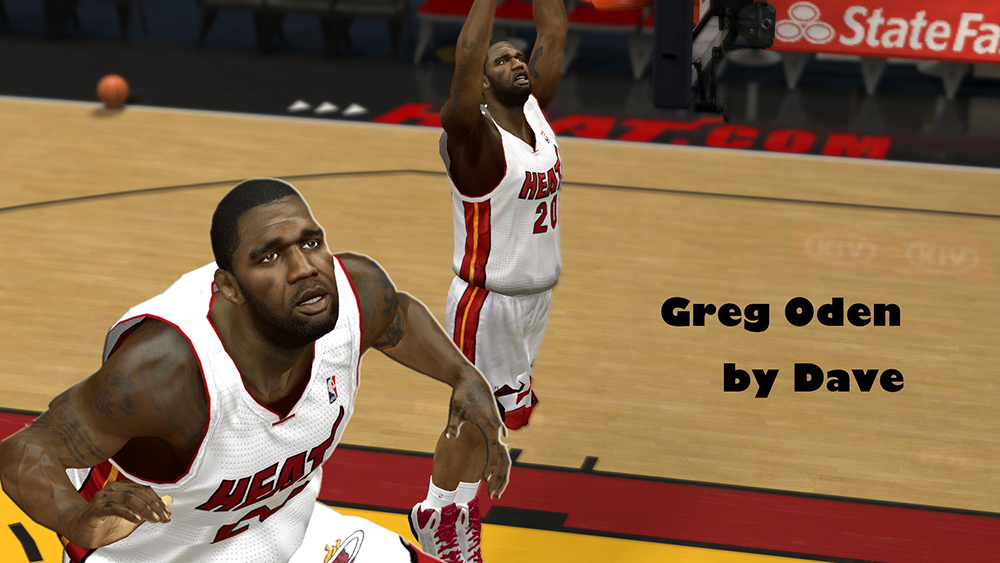 NBA 2K14 Greg Oden Cyberface 