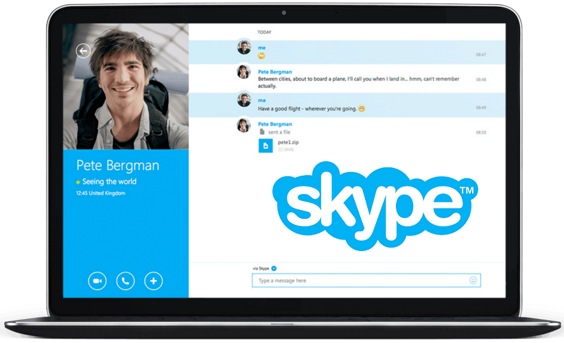 how to use skype on laptop for free