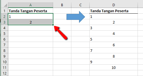 Cara Cepat Membuat Nomor Urut ZigZag Kompilasi Excel