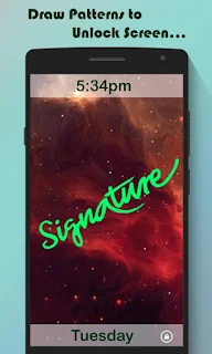 Signature Lock Screen