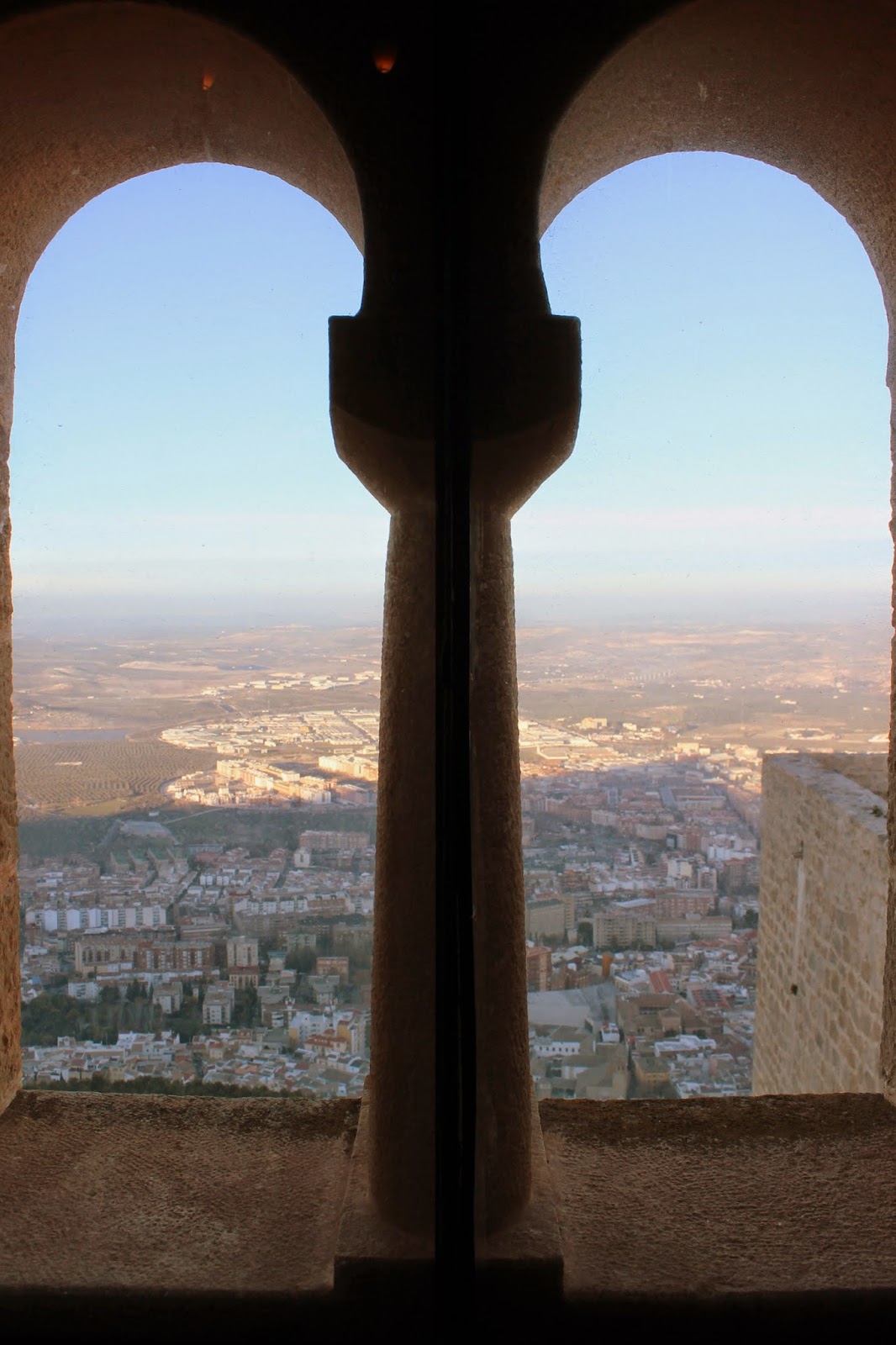 Vistas desde el Castillo de Santa Catalina en Jaén