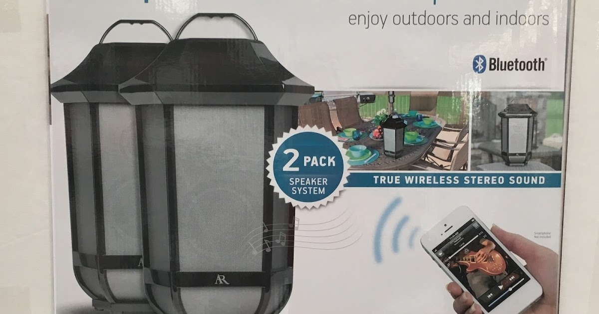 Acoustic Research Glendale Portable Wireless Speakers (2 pack) Costco