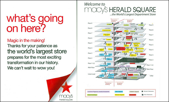 Macy's Herald Square Map Map Of The World